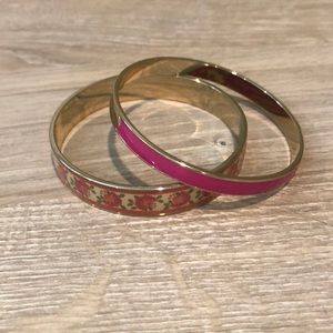 Vera Bradley Pink Bangles (set of 2)